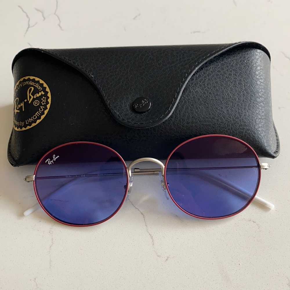 Ray Ban Purple retro Sunglasses
